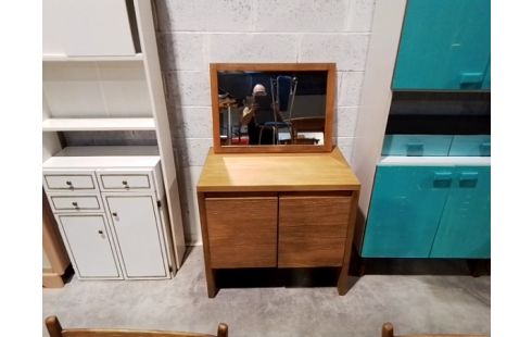 MEUBLE SALLE DE BAINS EN TECK AVEC MIROIR