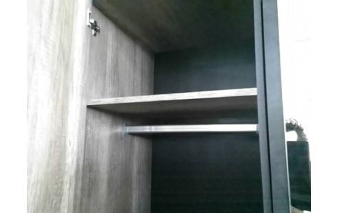 ARMOIRE 4P 2T AVEC MIROIR ET 2 PENDERIES