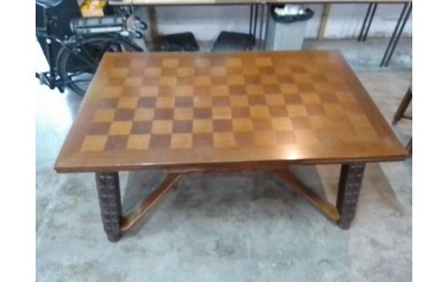 TABLE MOULURES BOIS 2 ALLONGES