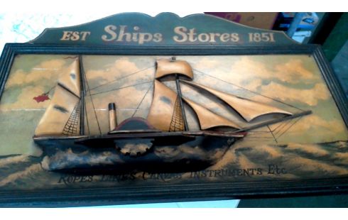 OBJET DECO, , PANNEAU, , BOIS, , BATEAU