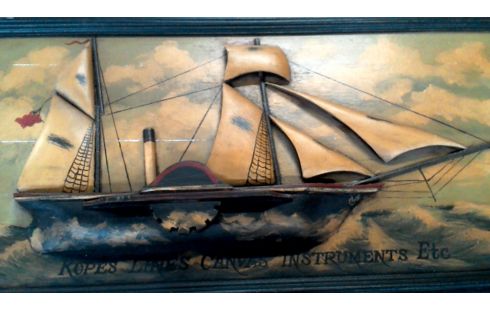 OBJET DECO, , PANNEAU, , BOIS, , BATEAU