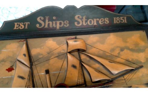 OBJET DECO, , PANNEAU, , BOIS, , BATEAU