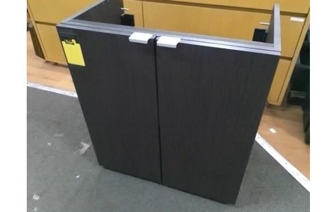 MEUBLE SOUS EVIER 2P NOIR