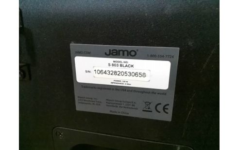 ENCEINTES JAMO S 803 NOIR3 (AVEC CABLES)