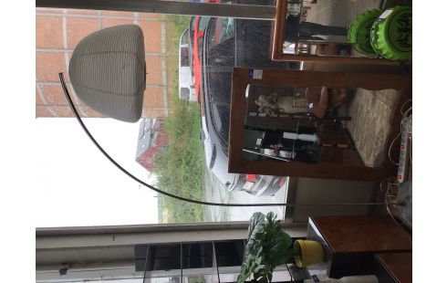 LAMPADAIRE CHROME BLANC