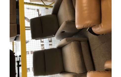 FAUTEUIL RELAX ELECTRIQUE TISSU GRIS