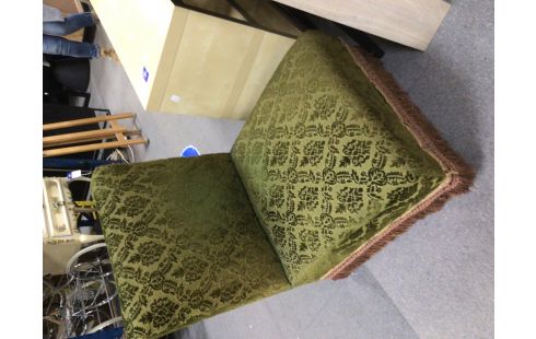 FAUTEUIL TISSU VERT