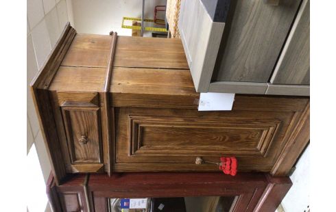 CHEVET CHENE MOYEN 1 PORTE 1 TIROIR