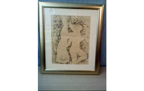 BILD IM RAHMEN ABSTRAKT MANN & FRAU