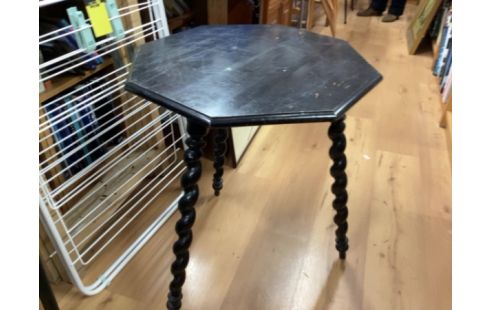 TABLE D‘APPOINT PIED TOURNÉE BOIS NOIR