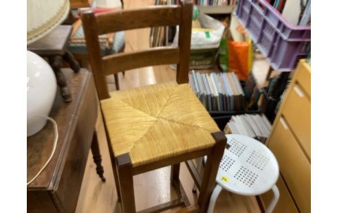 TABOURET DE BAR PAILLE