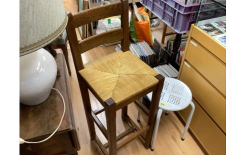 TABOURET DE BAR PAILLE