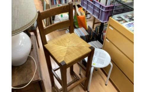 TABOURET DE BAR PAILLE