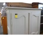 ARMOIRE BLANCHE EN BOIS 2P (AVEC ETAGERES)