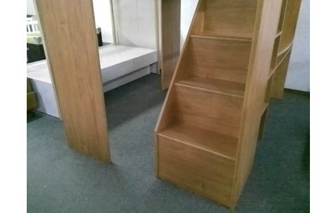 LIT MEZZANINE BOIS 90X200(+CABLE LUMIERE)