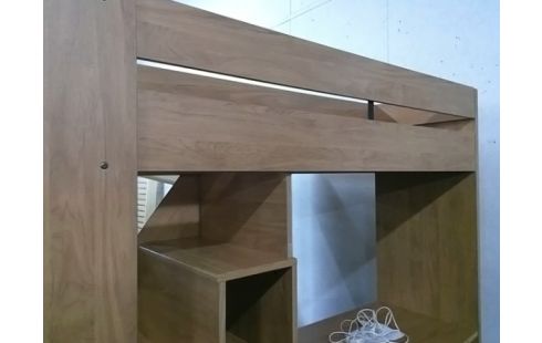 LIT MEZZANINE BOIS 90X200(+CABLE LUMIERE)