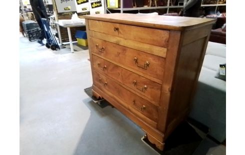 COMMODE 4T PIN ET MERISIER