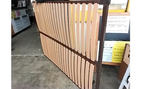 SOMMIER A LATTES 140X190 CM +PIEDS ACC RES