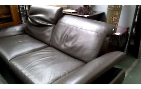 SALON FONCE BRUN CUIR