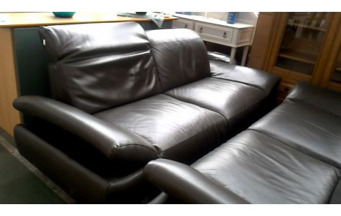 SALON FONCE BRUN CUIR