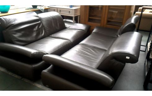 SALON FONCE BRUN CUIR