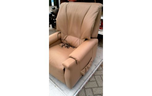 TV-SESSEL ELEKTRISCH KAFFEEFARBEN KUNSTLEDER