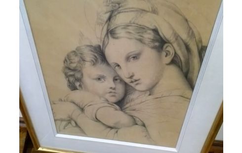 CADRE FEMME AVEC ENFANT