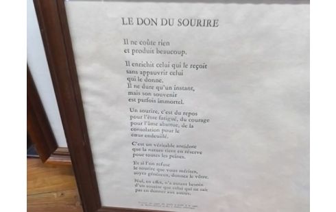 CADRE LE DON DE SOURIRE