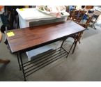 CONSOLE METAL ET BOIS