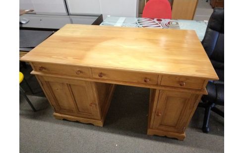 BUREAU PIN 2 PORTES 3 TIROIRS