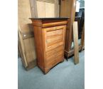 SECRETAIRE STYLE LOUIS PHILIPPE MARBRE GRIS
