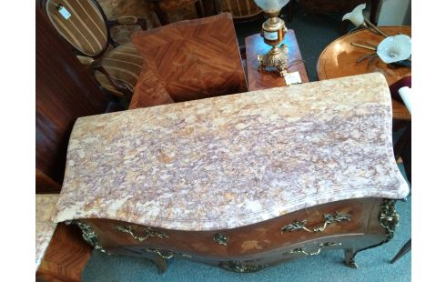 COMMODE STYLE LOUIS XV BOIS DE ROSE