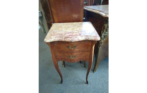 CHEVET STYLE LOUIS XV BOIS DE ROSE