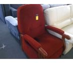 FAUTEUIL ELECTRIQUE ROUGE TISSU ROUGE