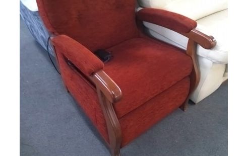 FAUTEUIL ELECTRIQUE ROUGE TISSU ROUGE