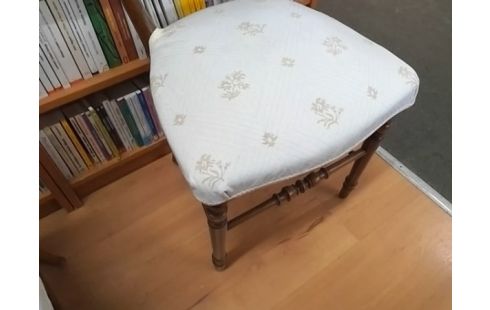 CHAISE BOIS ASSISE BLANCHE