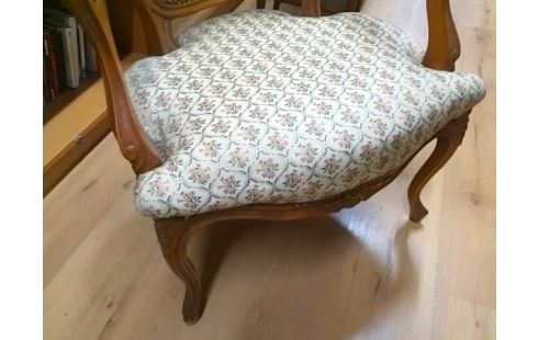FAUTEUIL TISSU MOTIF FLEURS