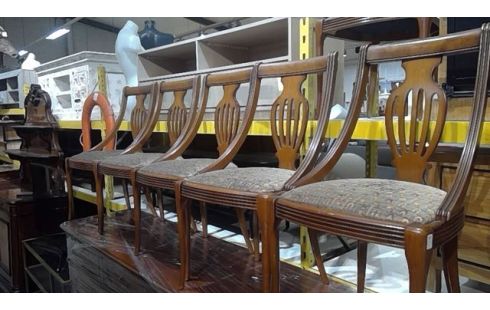 SAM EN MERISIER TABLE+6CH+DRES+VITR