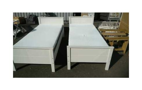 LIT BLANC + MATELAS 90X200