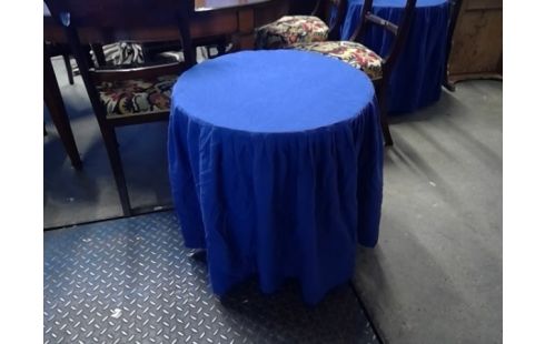 TAFEL ROND MET TOIL SERÉE BLAUW