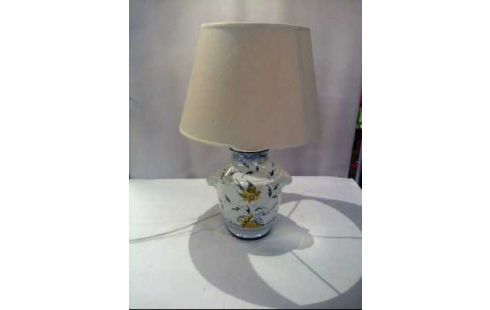 TISCHLAMPE KERAMIK COLORIERT CREMEF.