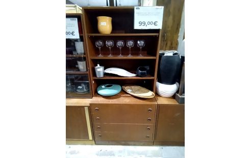 BIBLIOTHEQUE VINTAGE 2 CORPS ST SCANDINAVE COMMODE 4T