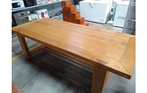 TABLE DE FERME CHENE MASSIF 240 CM X 100 CM