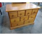 COMMODE EN PIN 9 TIROIRS
