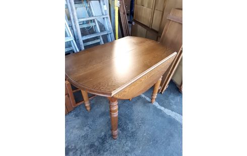 TABLE RONDE CHÊNE 3 ALLONGES