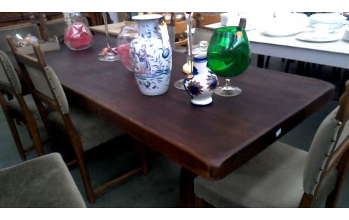 TABLE MONASTERE MASSIF RUSTIQUE CHENE