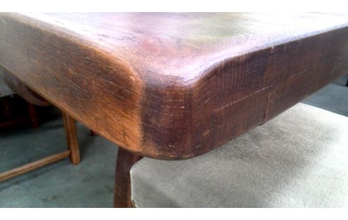 TABLE MONASTERE MASSIF RUSTIQUE CHENE