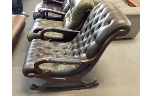 FAUTEUIL BASCULE CUIR