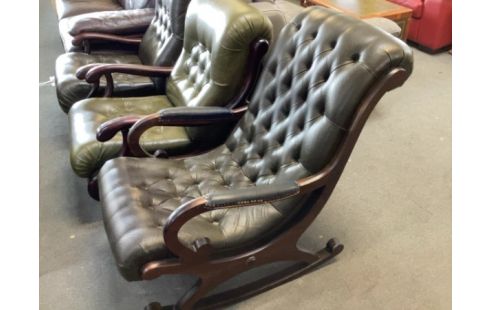 FAUTEUIL BASCULE CUIR