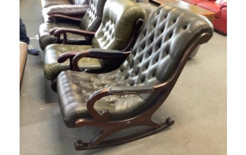 FAUTEUIL BASCULE CUIR